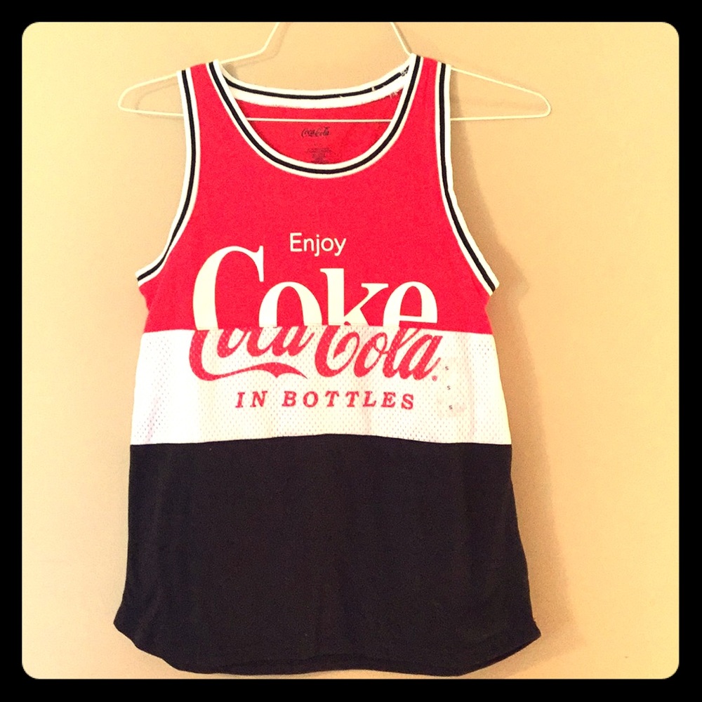 Women's sleeveless "coca cola" tank top